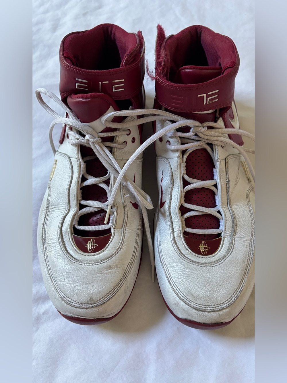 Nike Shox Elite TB White Red Basketball Shoes Men’s US 13 EU 47.5 314184-117 Y2K